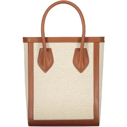 Brown Cotton Tote Bag