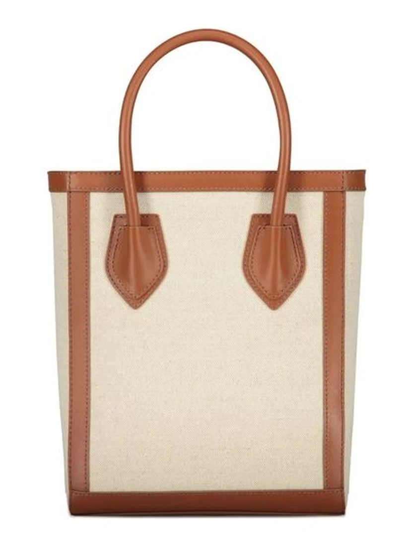 Brown Cotton Tote Bag