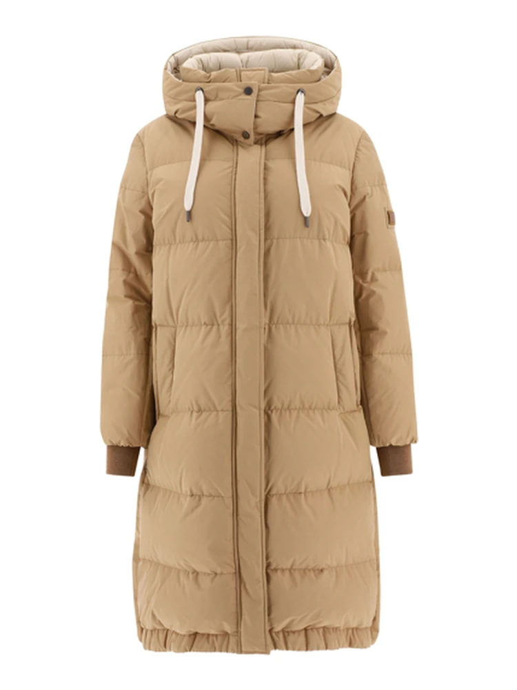 Beige Polyester Coat