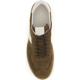 حذاء رياضي منخفض من جلد العجل البني من بوس توروس