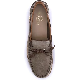 Brown Crust Leather Slip-On Loafers
