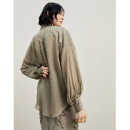 Bicolor Viscose Shirt