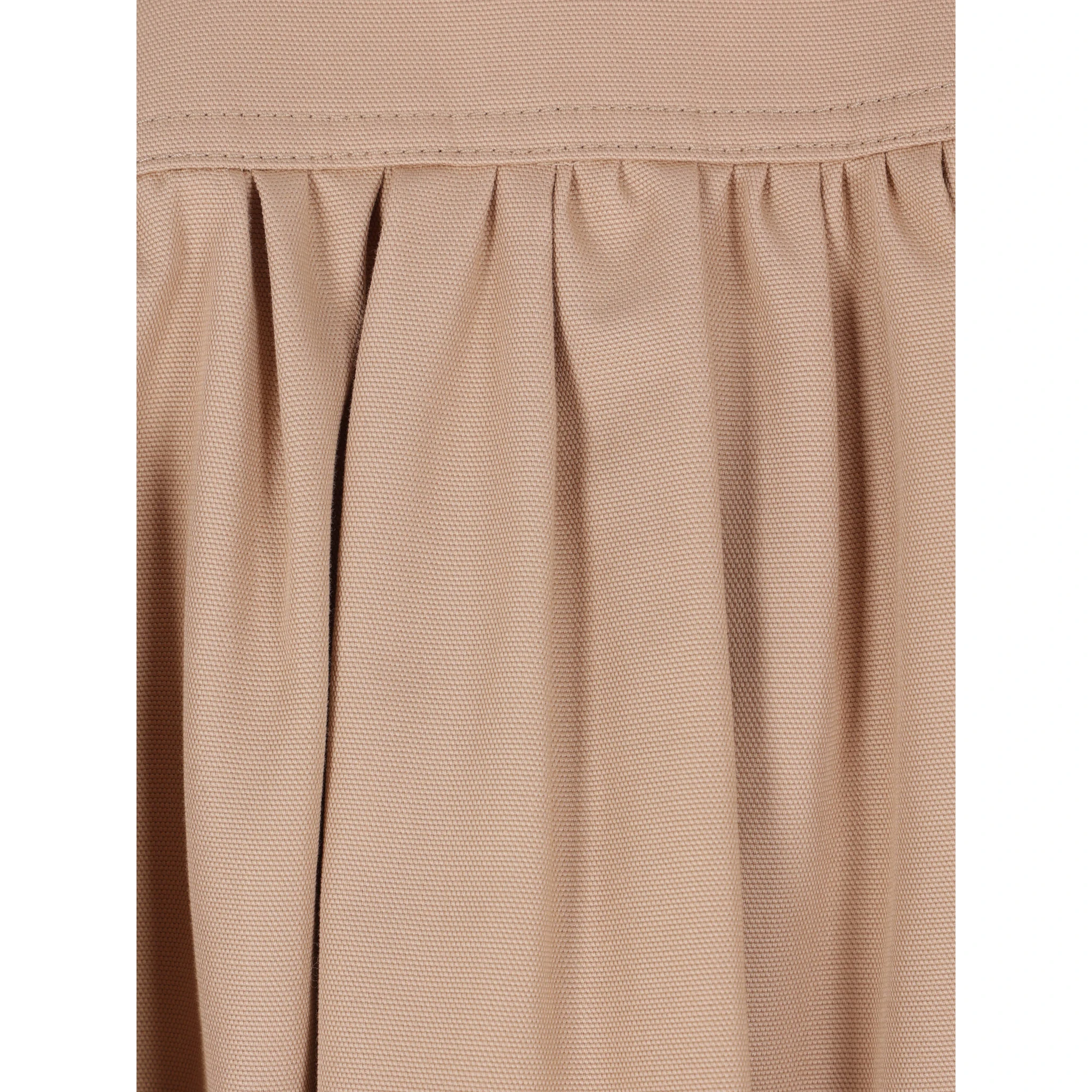 Gathered boule jacket in cotton canvas