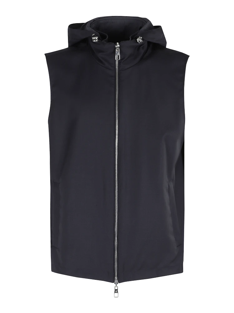 GILET REVERSIBILE LANA MERINO NYLON