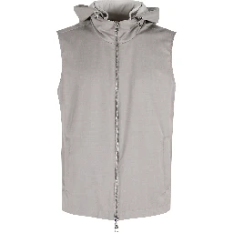 GILET REVERSIBILE LANA MERINO NYLON