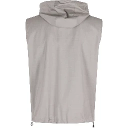 GILET REVERSIBILE LANA MERINO NYLON