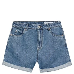 Light Blue Cotton Shorts