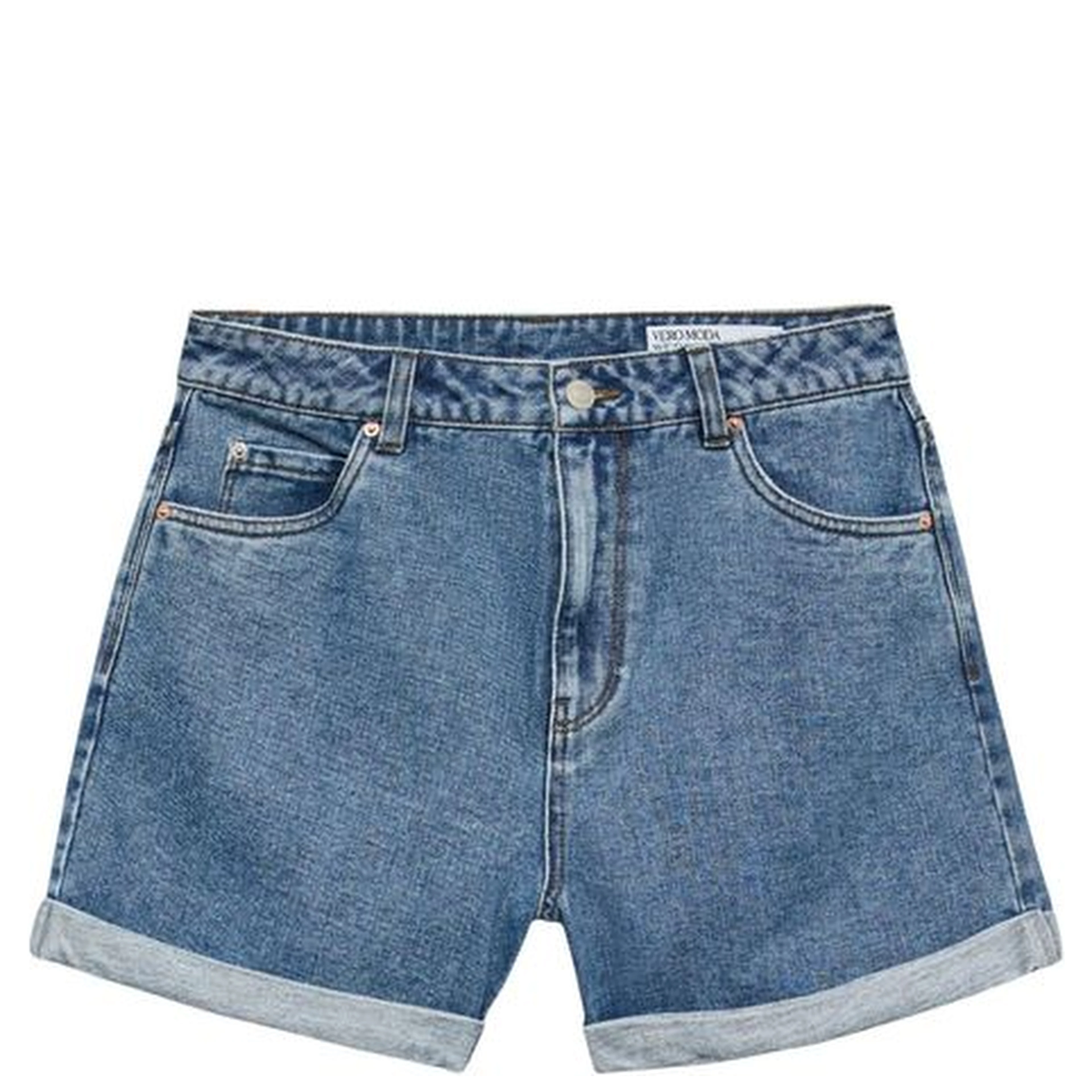 Light Blue Cotton Shorts