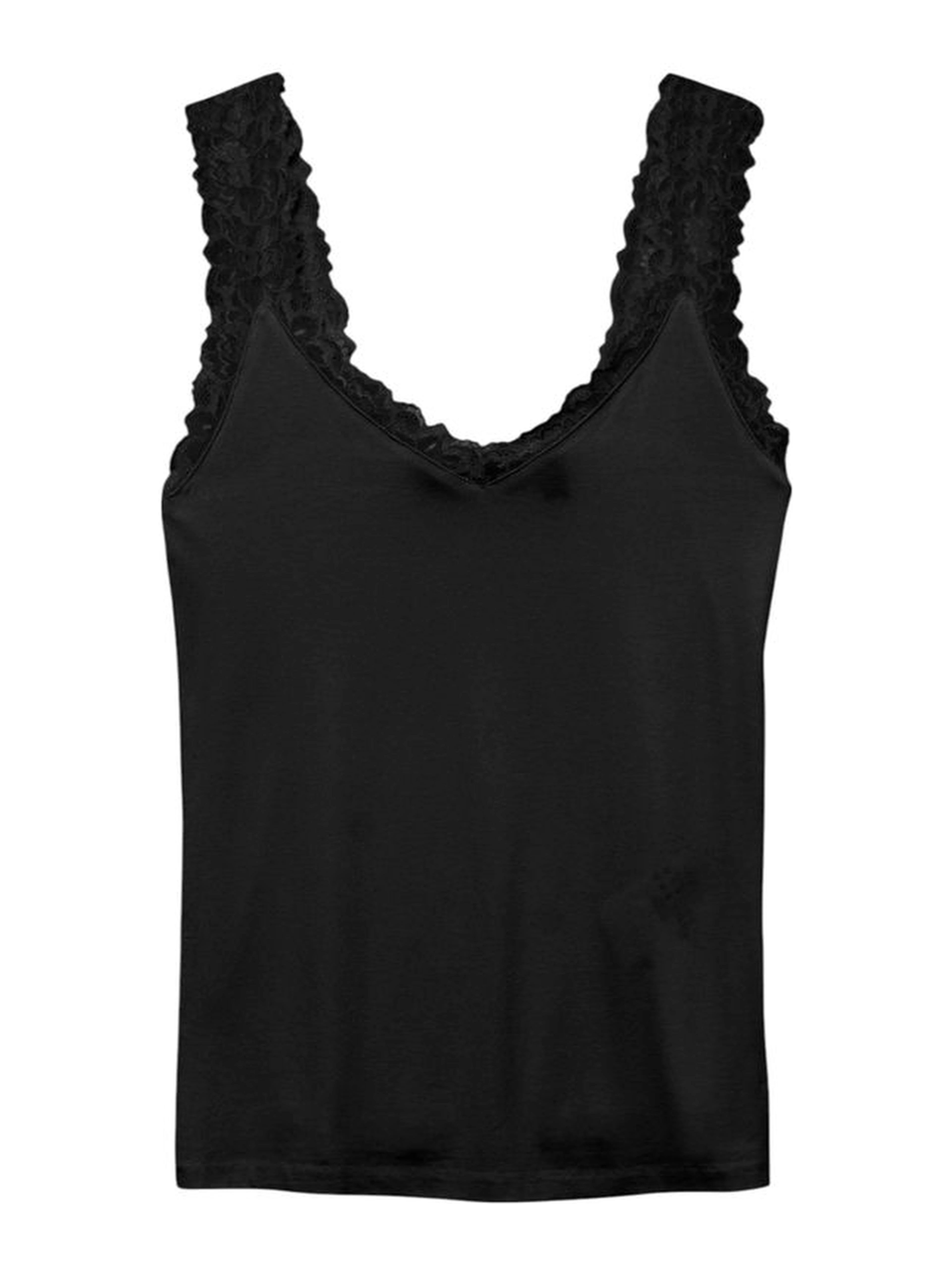 Black Viscose Tank Tops