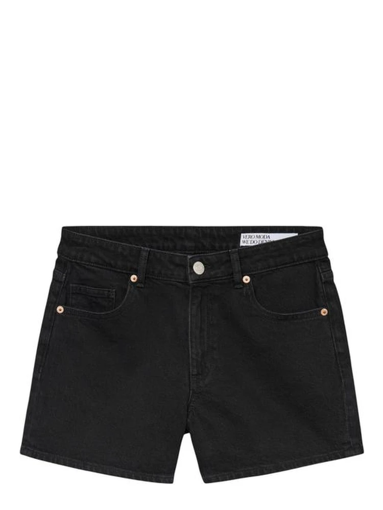 Black Cotton Shorts