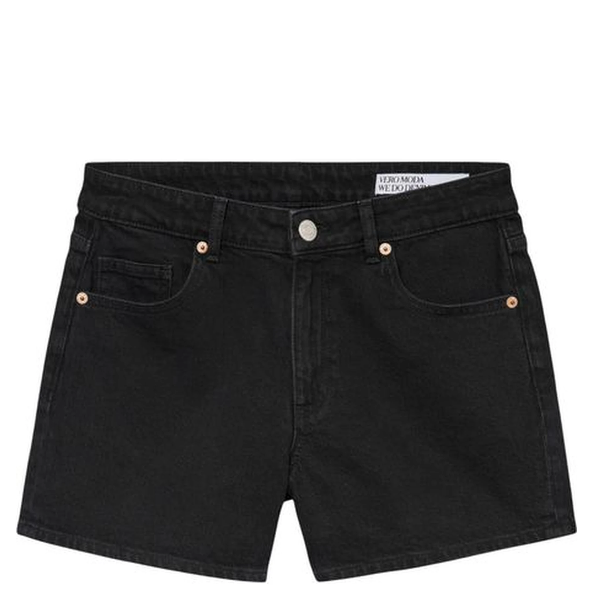 Black Cotton Shorts