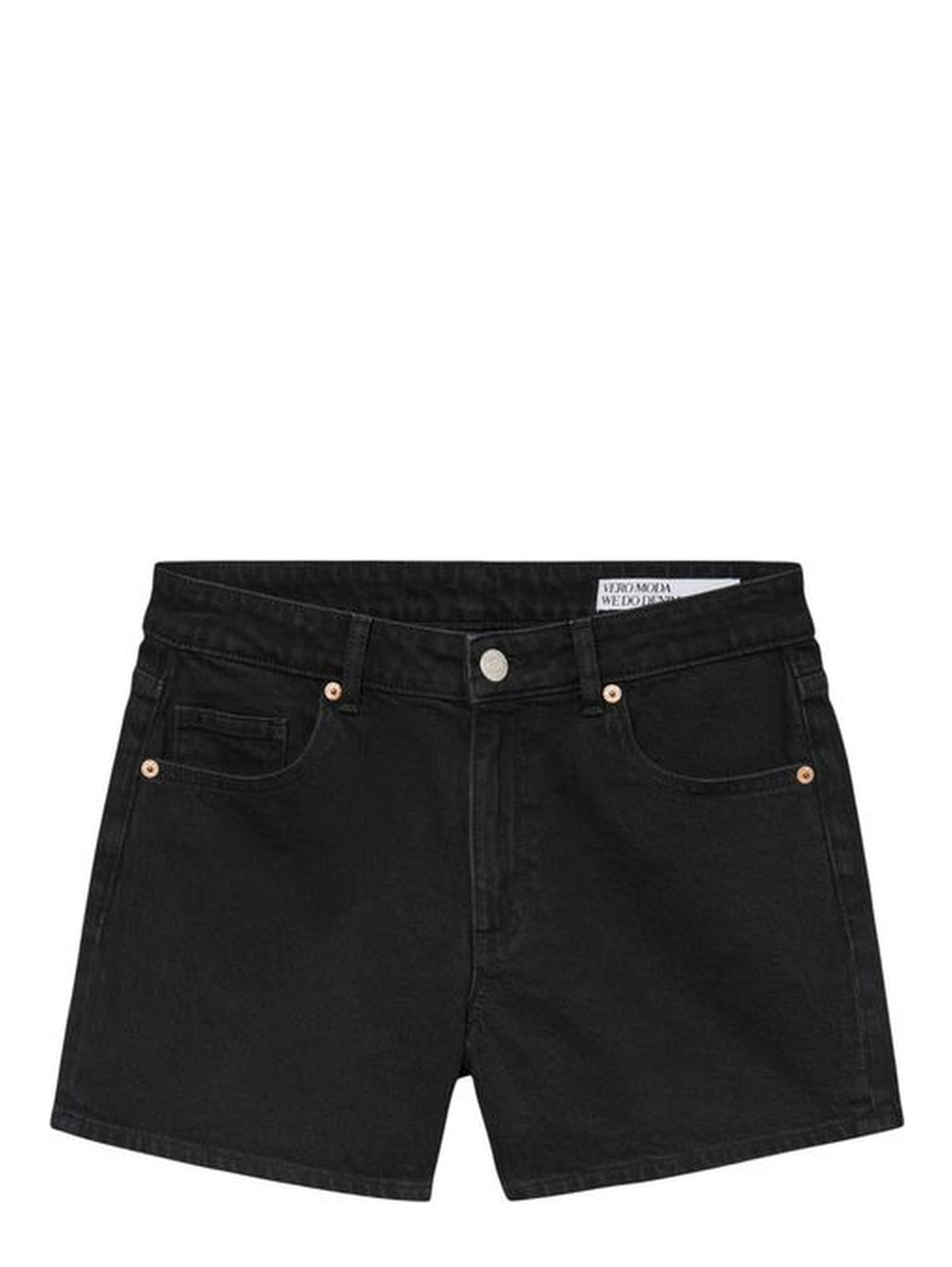 Black Cotton Shorts
