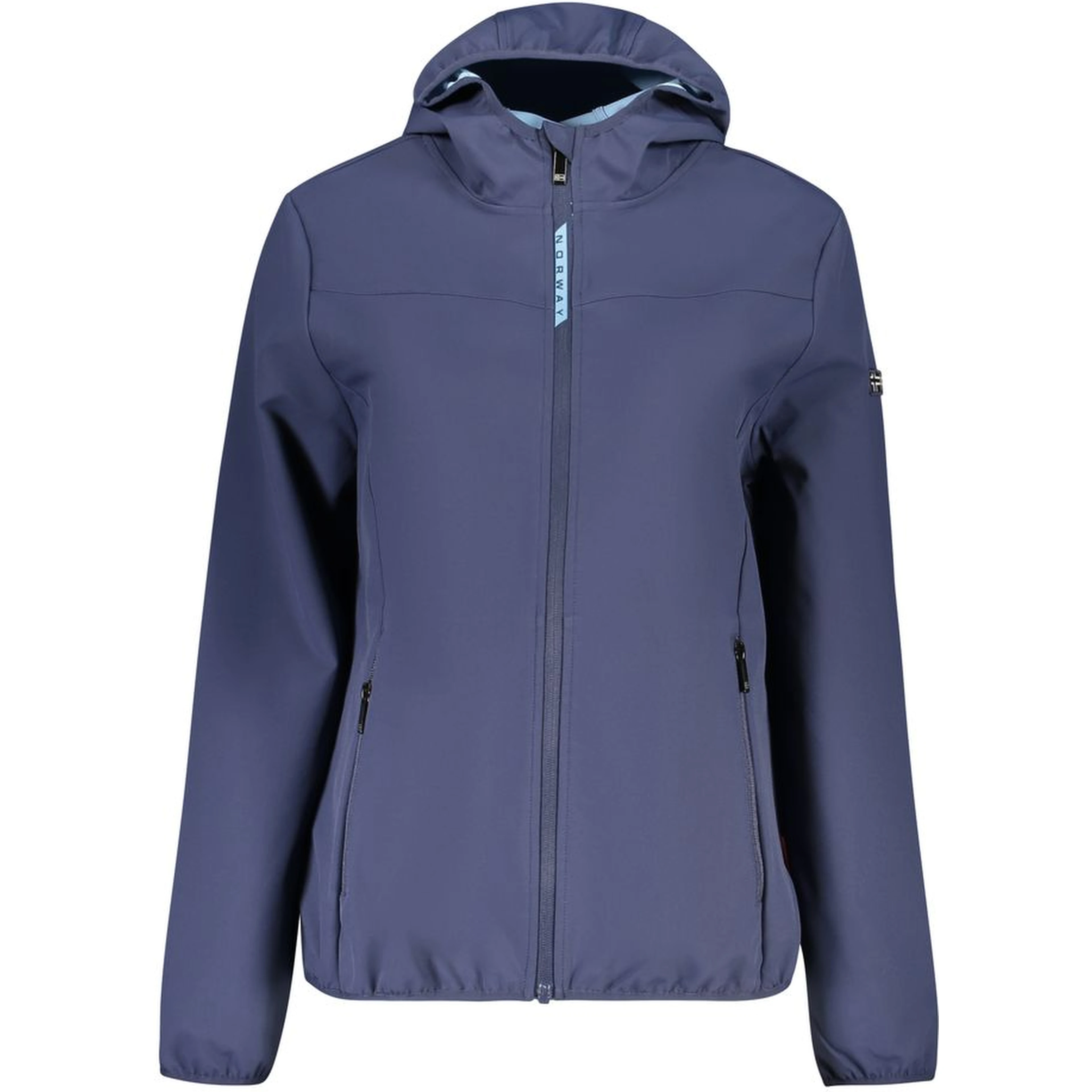 Blu Polyester Women Jacket