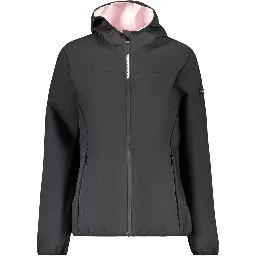 Black Polyester Women's Jacket
