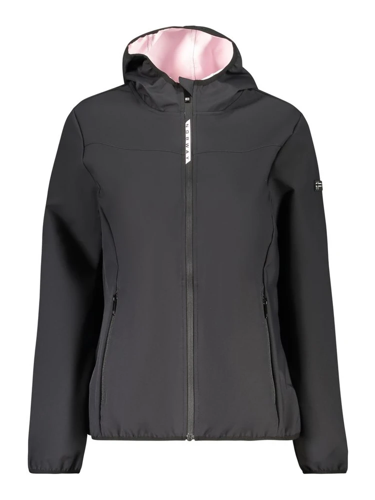 Black Polyester Women's Jacket