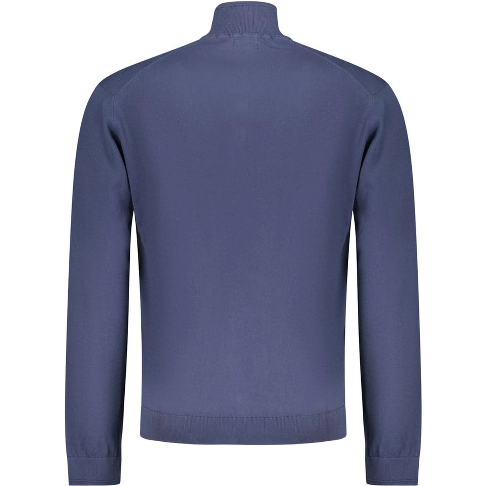 Blue Cotton Men Cardigan