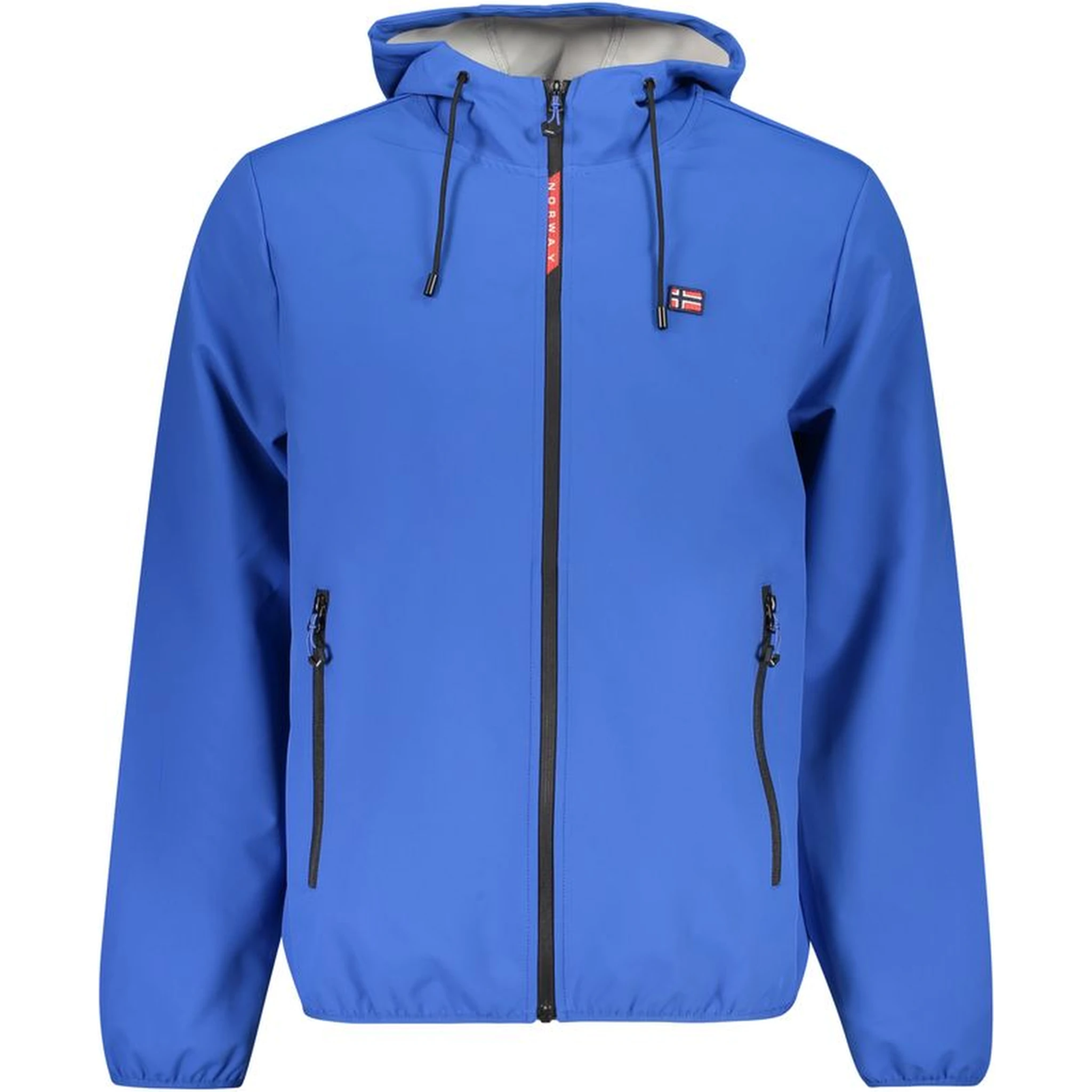 Blu Polyester Men's Jacket