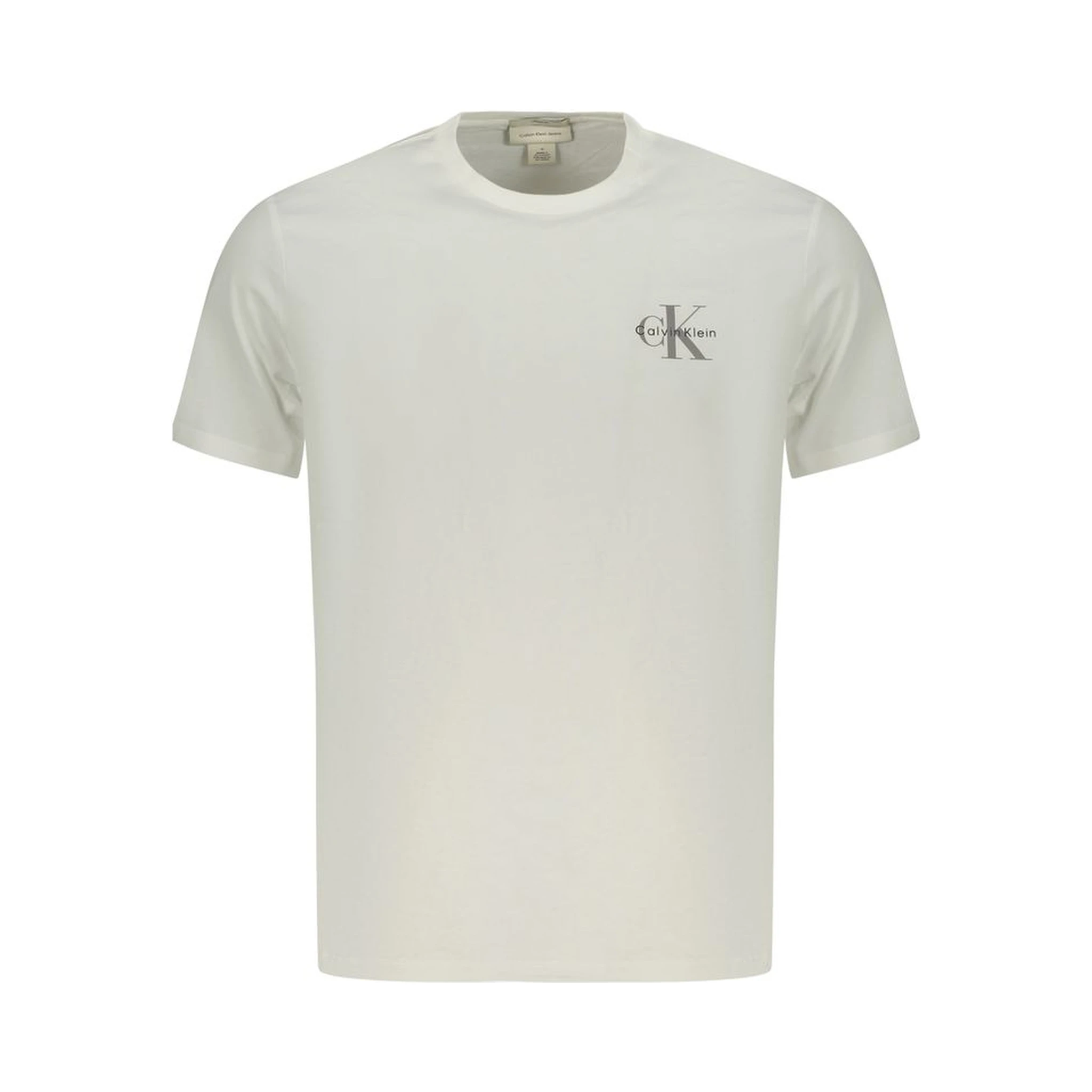 White Cotton Men T-Shirt