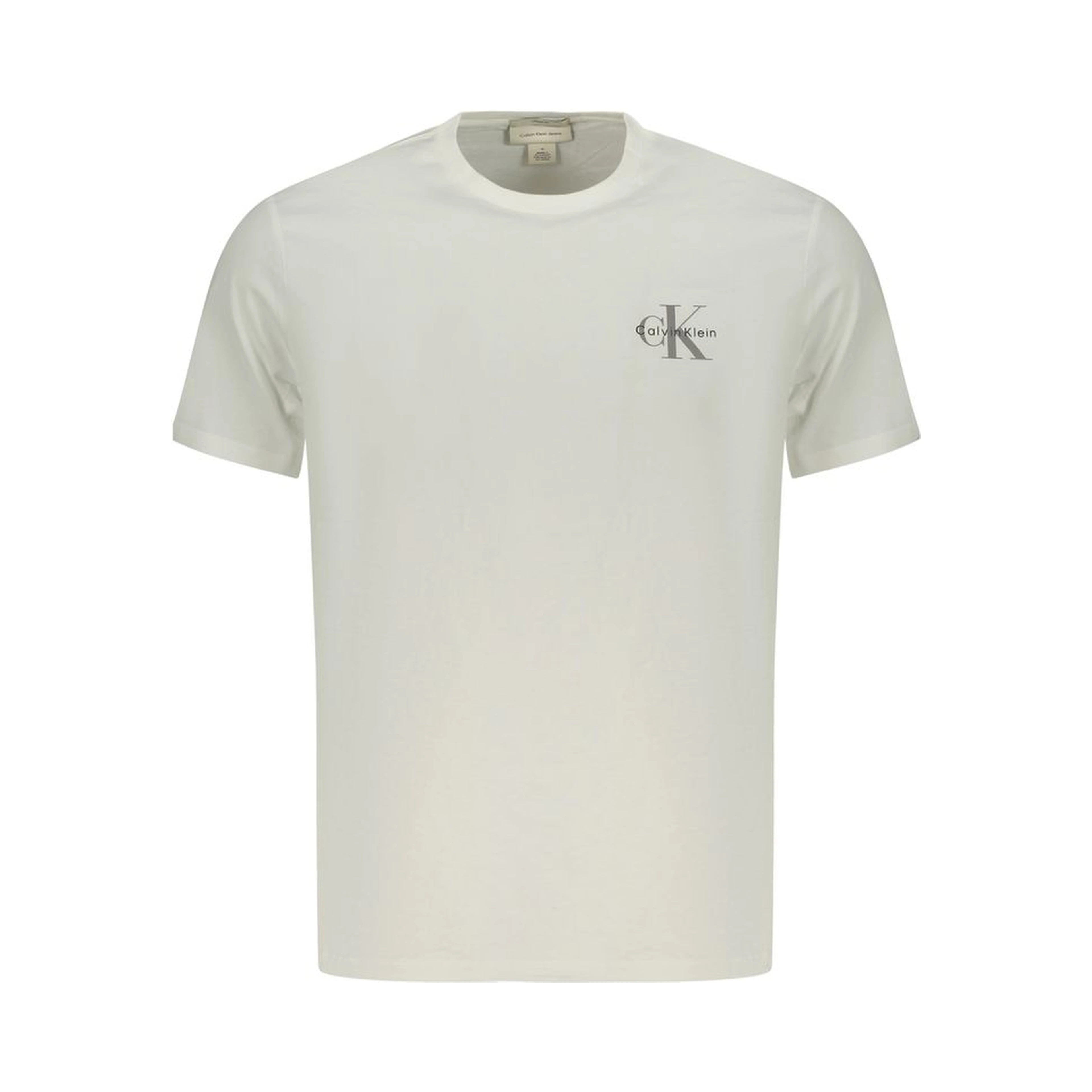 White Cotton Men T-Shirt