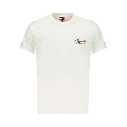 White Cotton Men T-Shirt