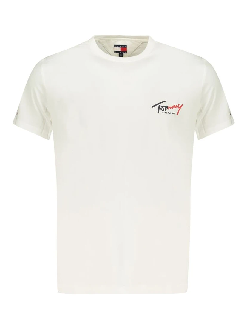 White Cotton Men T-Shirt