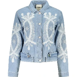 Azzurro Cotton Women Jacket