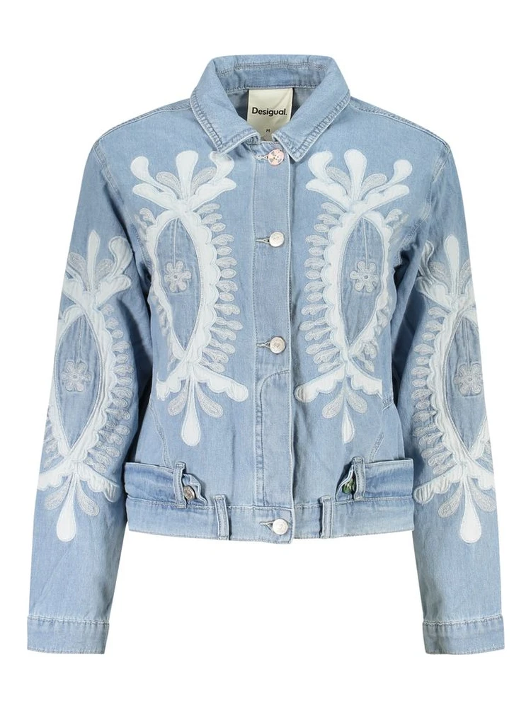 Azzurro Cotton Women Jacket