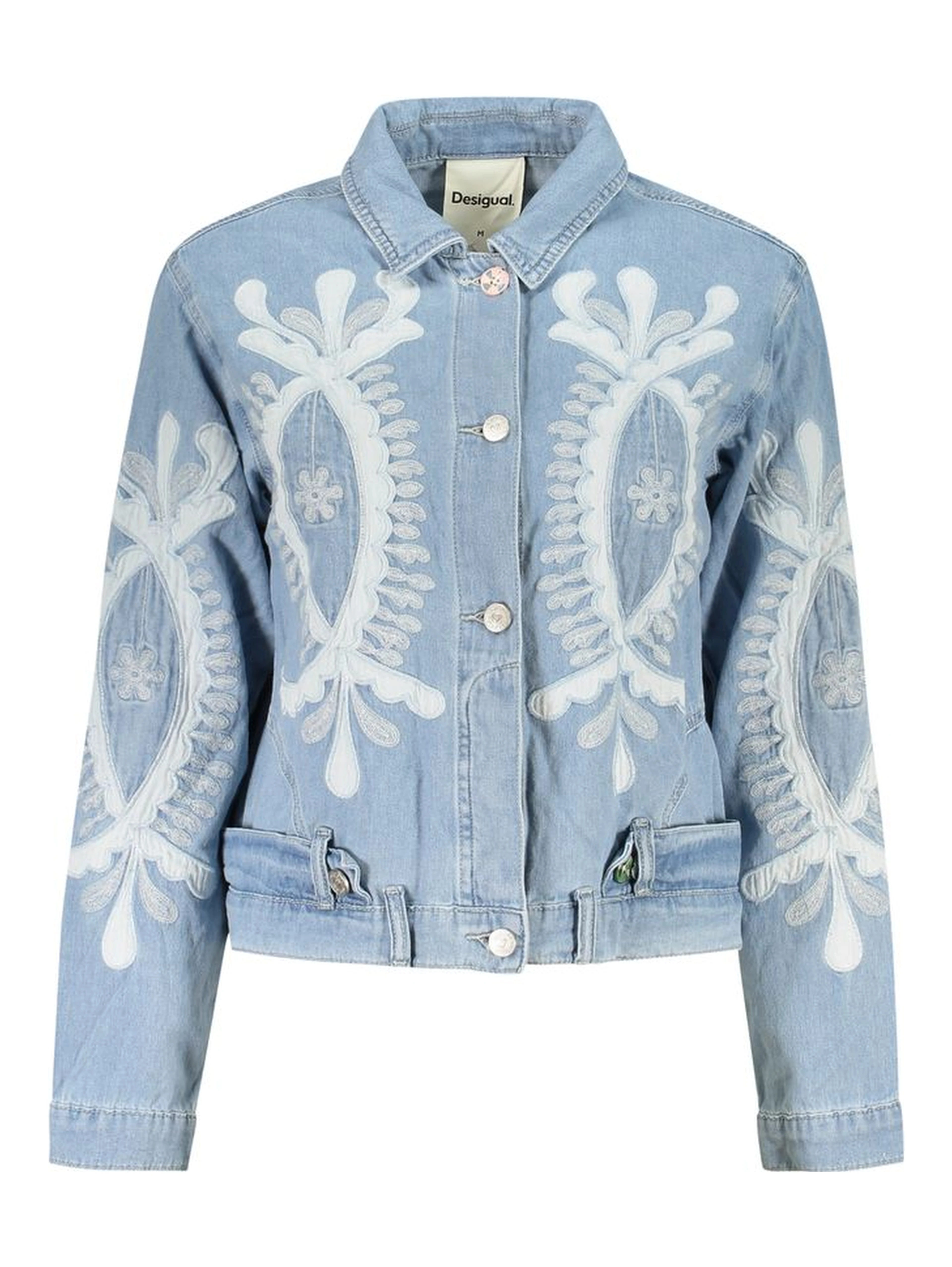 Azzurro Cotton Women Jacket