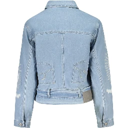 Azzurro Cotton Women Jacket