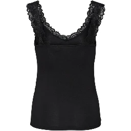 Black Viscose Tank Tops