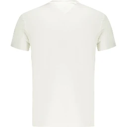 White Cotton Men T-Shirt