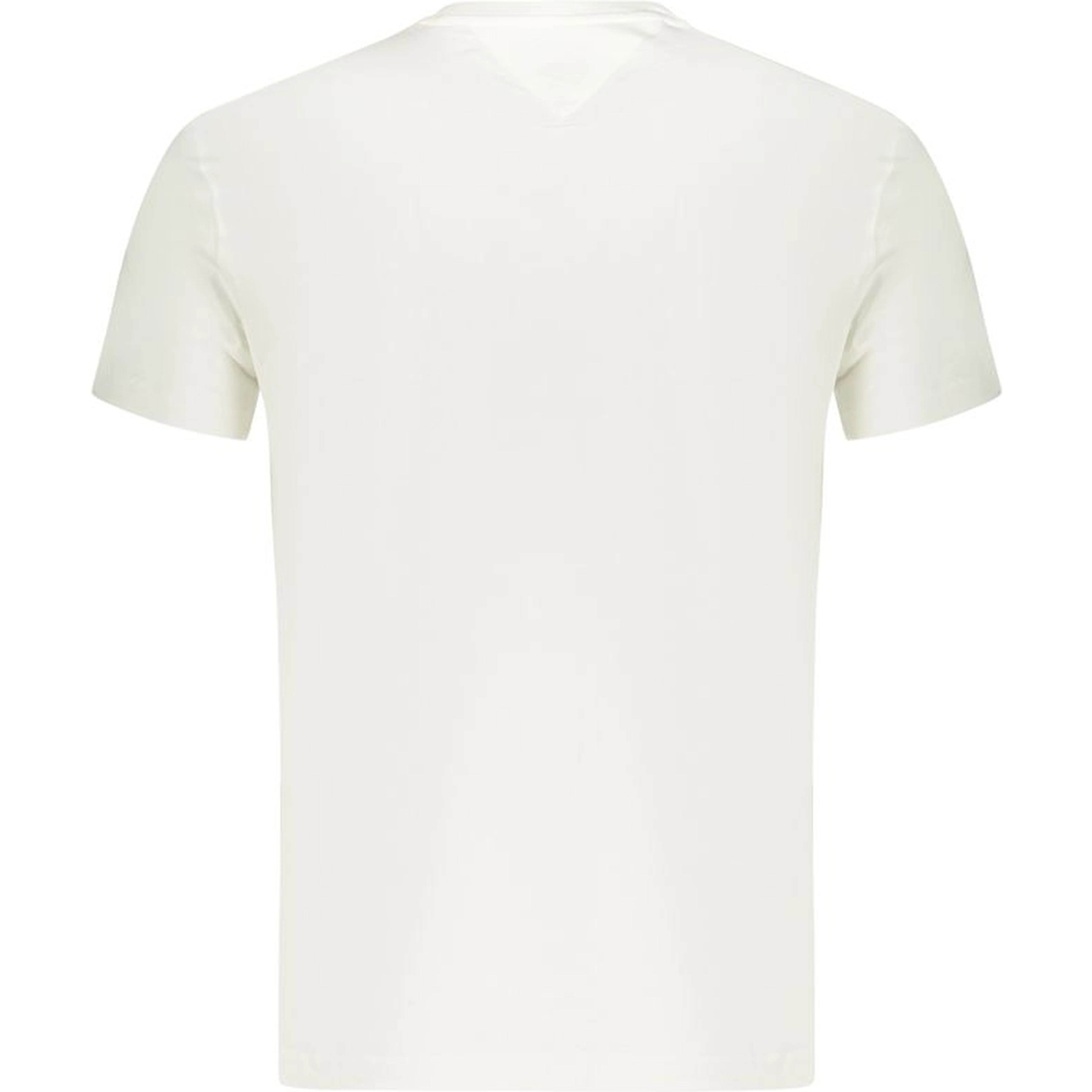 White Cotton Men T-Shirt