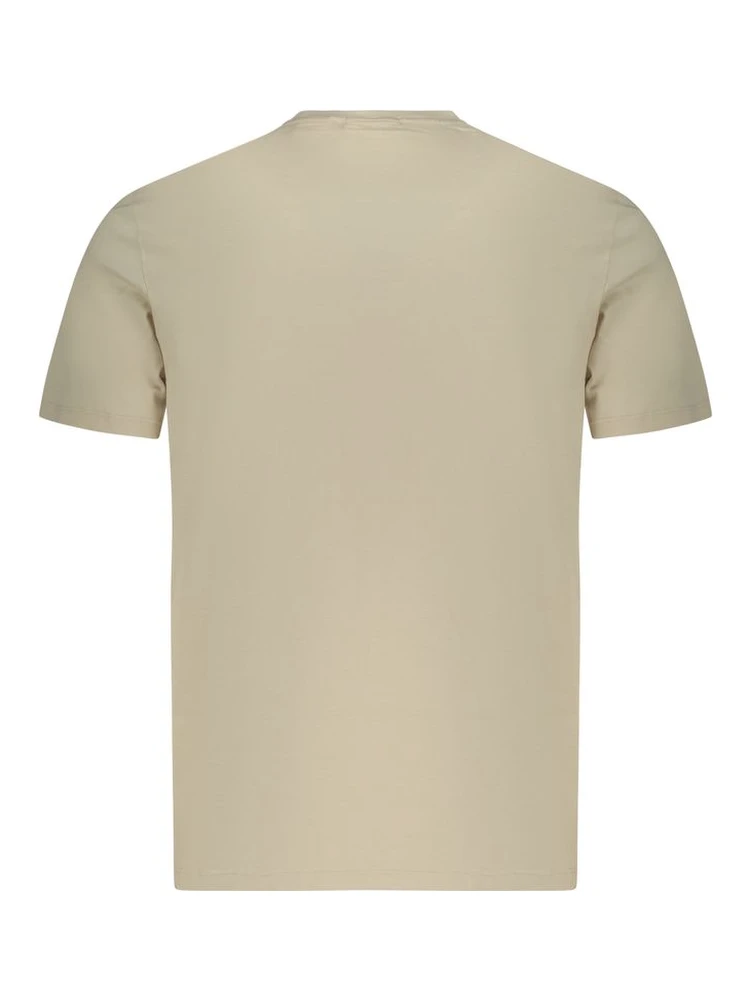 Beige Cotton Men T-Shirt alternative
