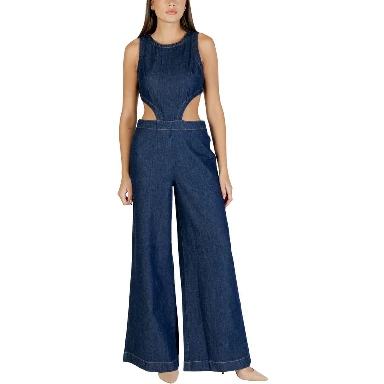 Blue Cotton Jumpsuit
