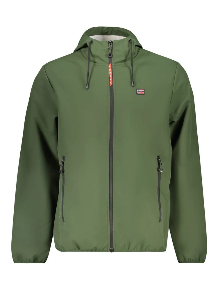 Verde Polyester Mens Jacket