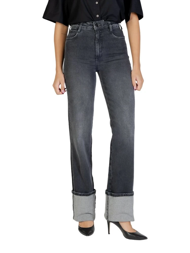 Black Cotton Skinny Jeans