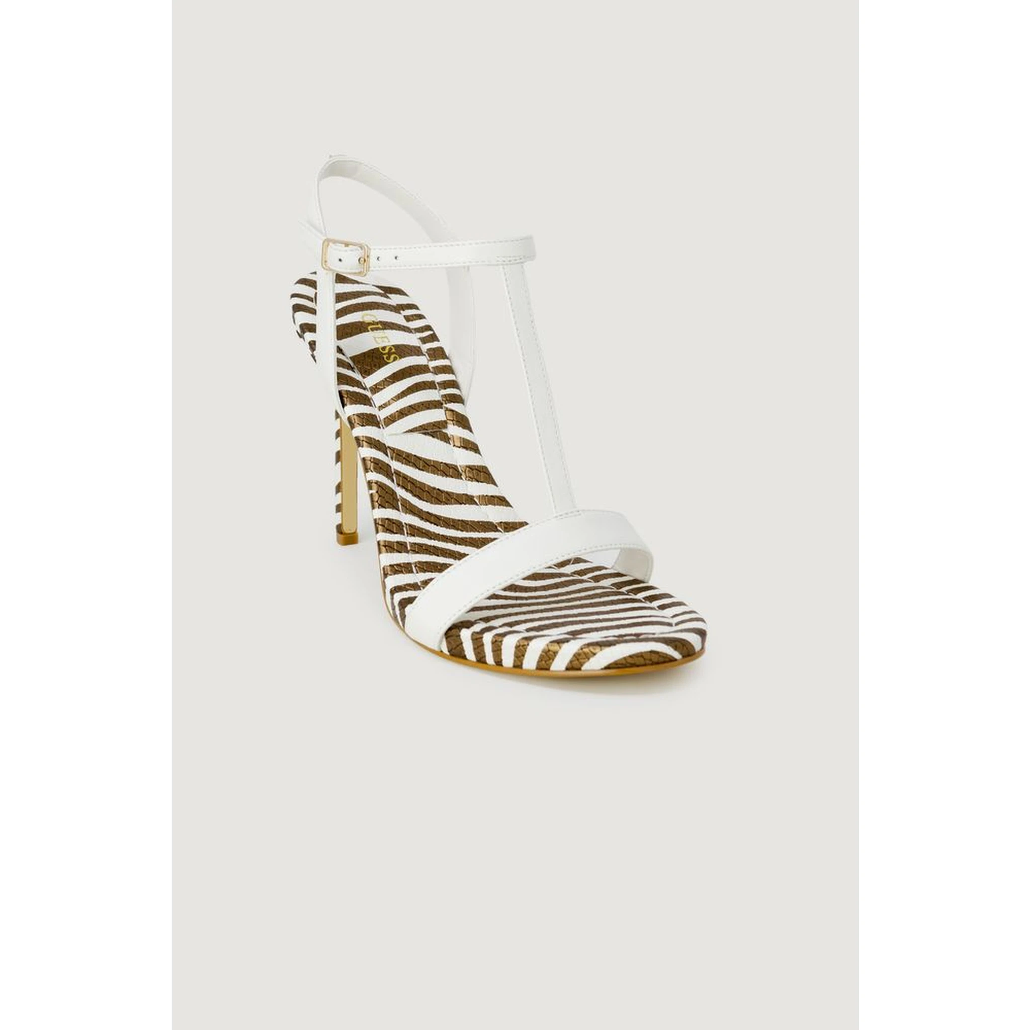 White Leather High Heel Pumps