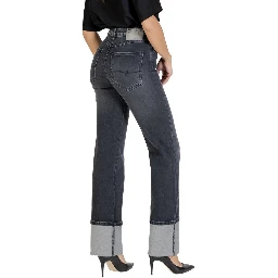 Black Cotton Skinny Jeans