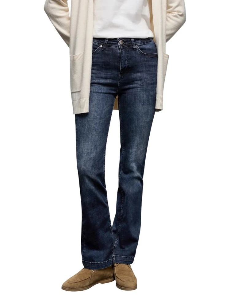 Blue Cotton Skinny Jeans