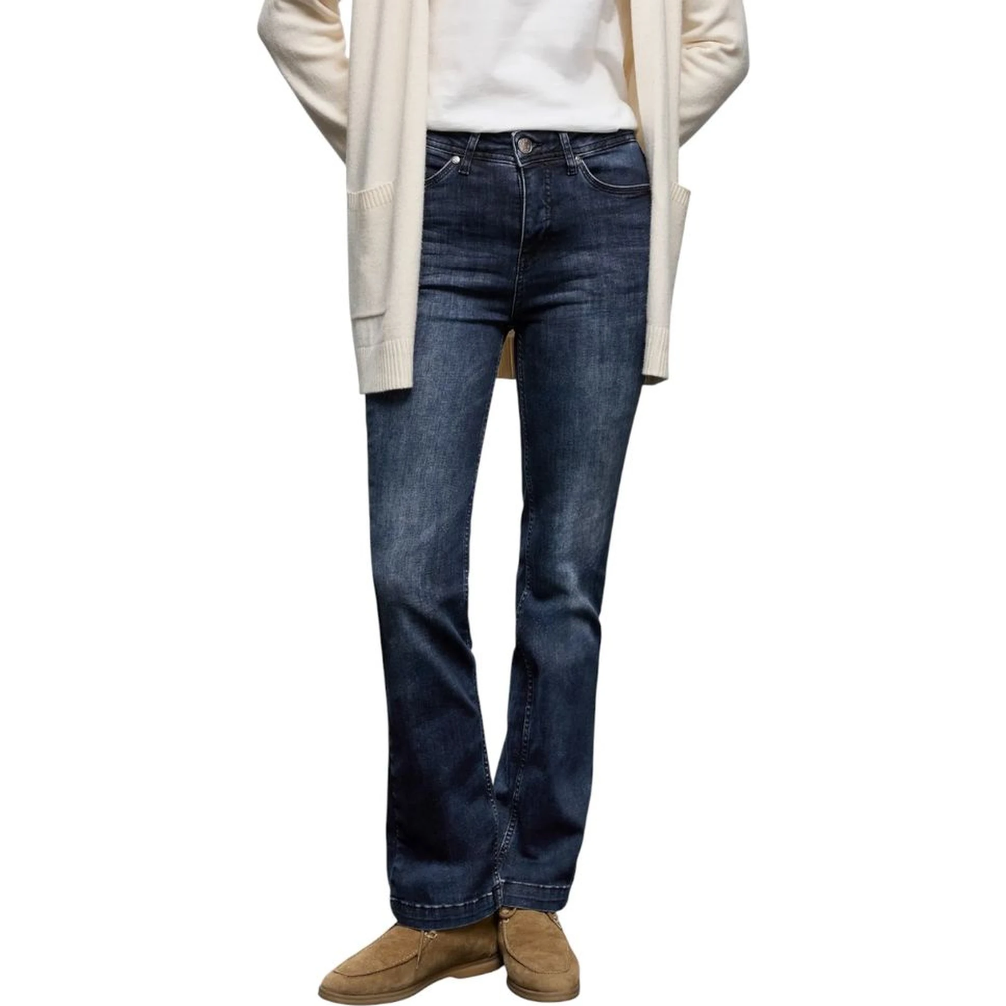 Blue Cotton Skinny Jeans