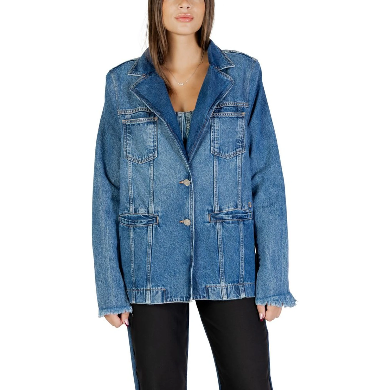Blue Cotton Blazer