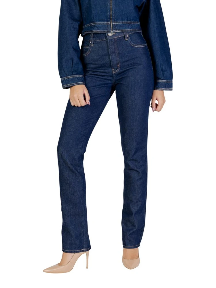 Blue Cotton Skinny Jeans