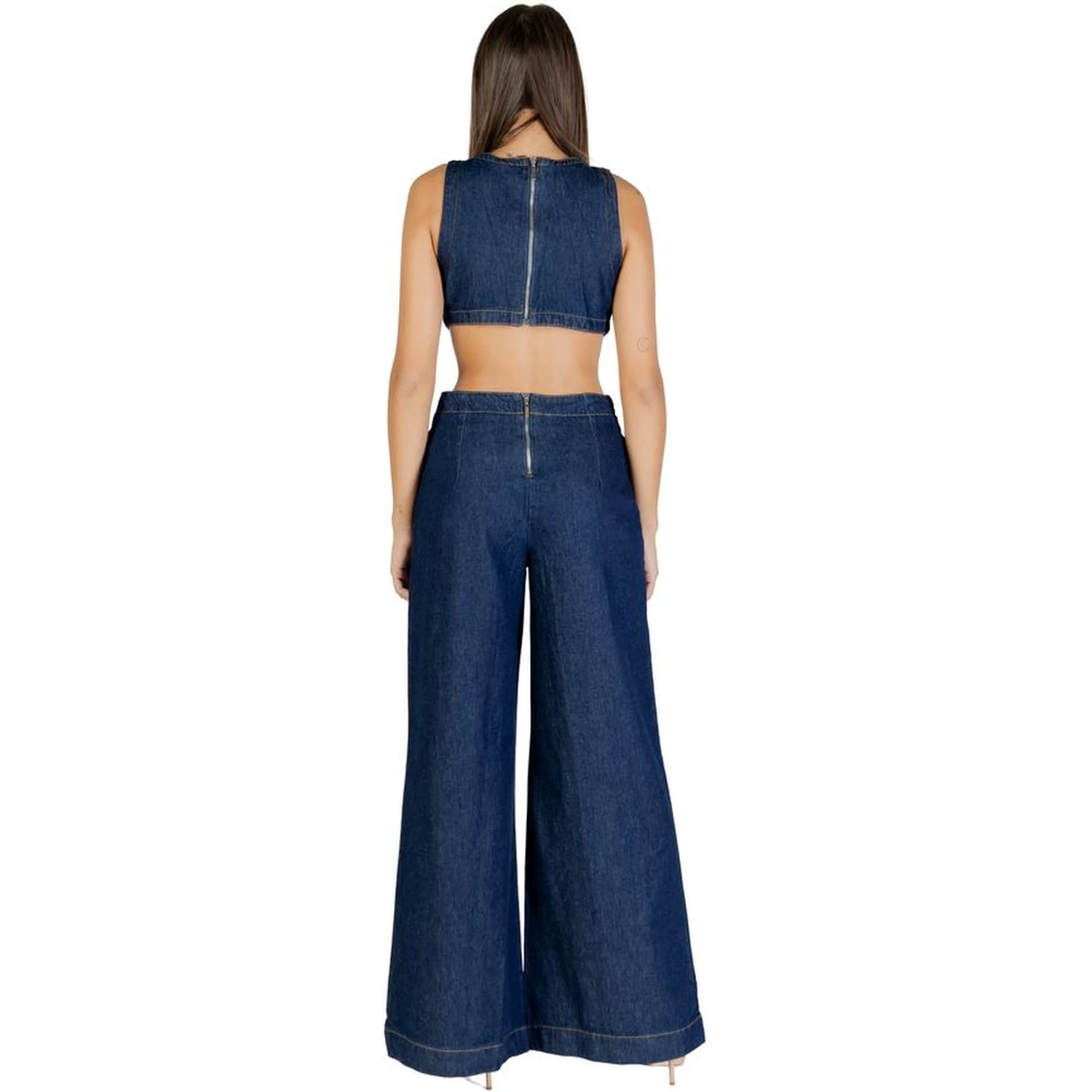 Blue Cotton Jumpsuit