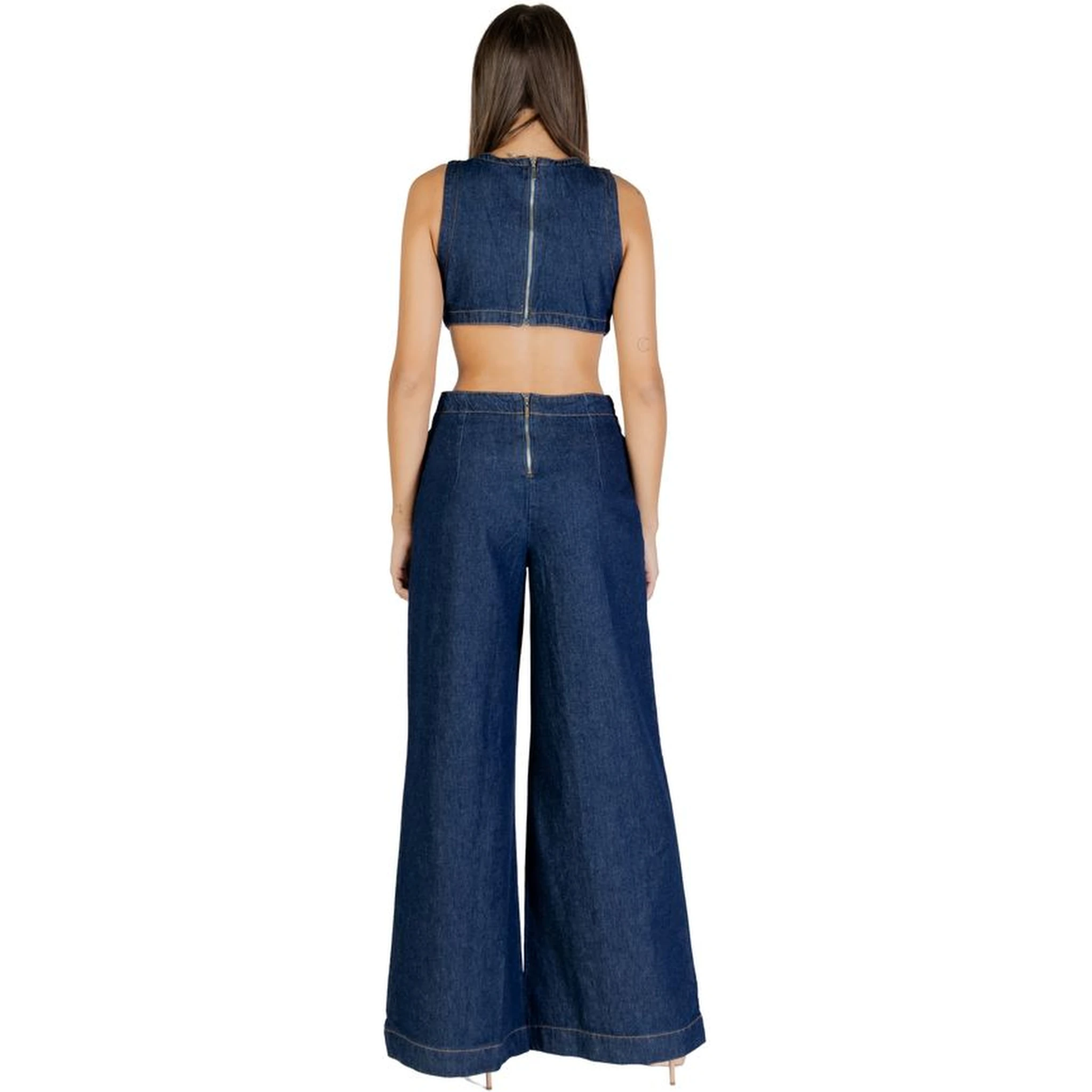 Blue Cotton Jumpsuit