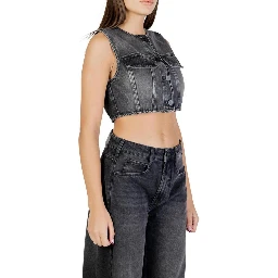 Black Cotton Waistcoat