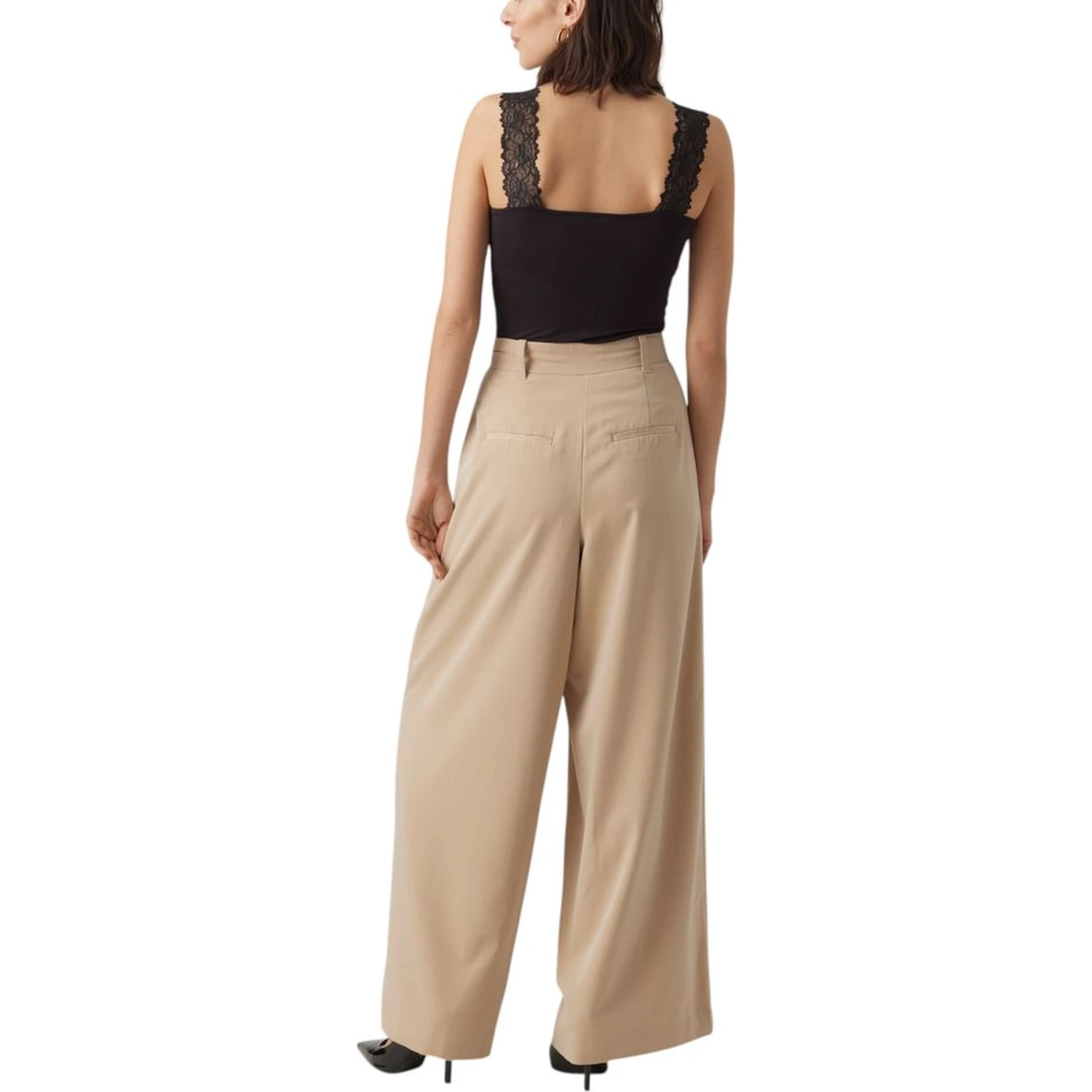 Black Viscose Tank Tops