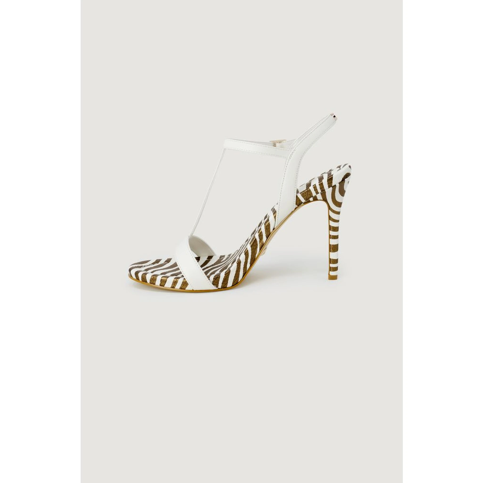 White Leather High Heel Pumps