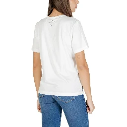 تي شيرت قطني أبيض