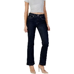 Blue Cotton Skinny Jeans