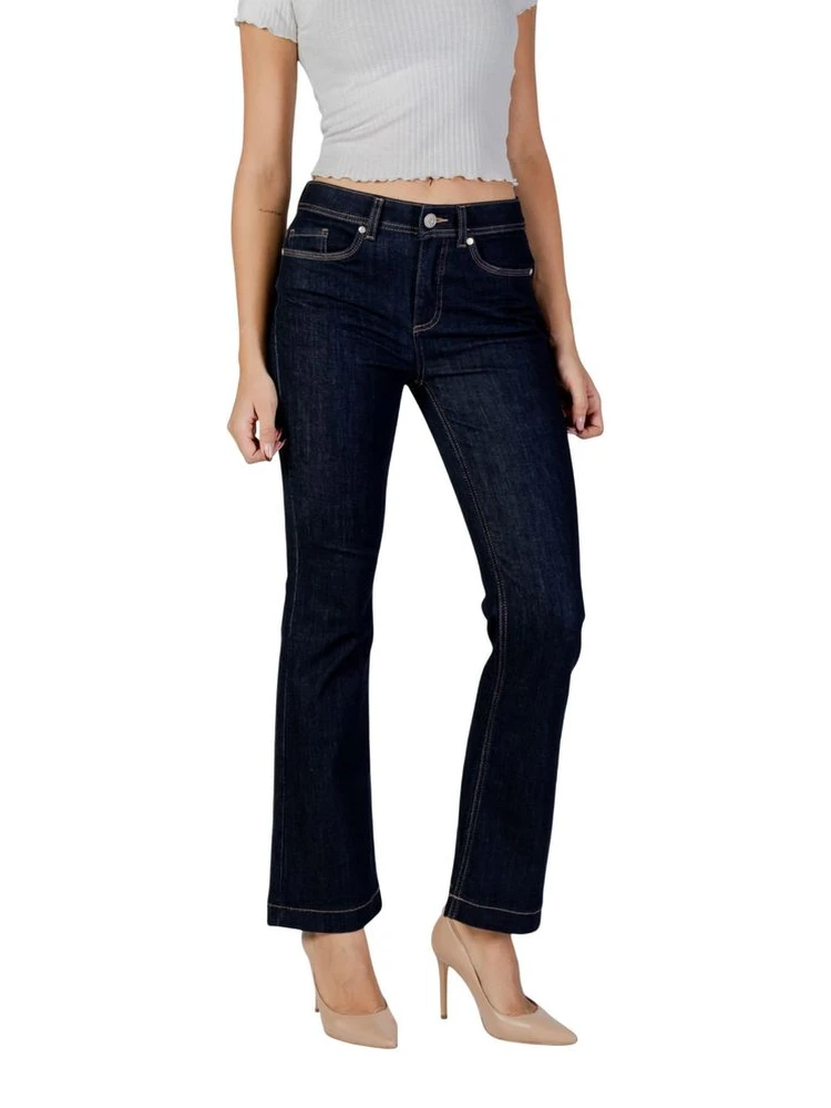 Blue Cotton Skinny Jeans